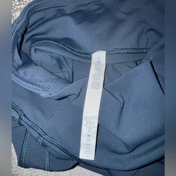 Lululemon Athlecs dark blue-green High-Waisted Leggings size 6 - Picture 5 of 5